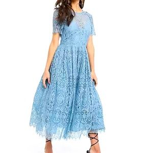 Tea Length Powder Blue ASOS Dress